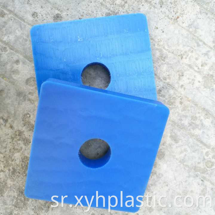 CNC machine blue nylon plastic sheet
